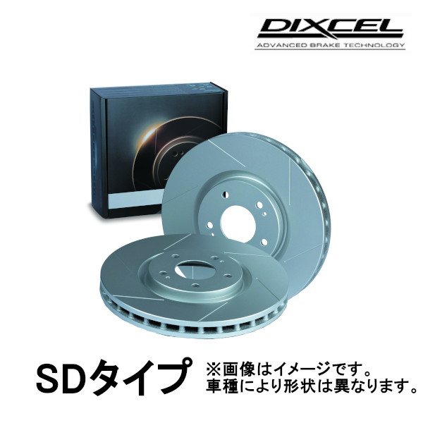 DIXCEL スリット ブレーキローター SD フロント インプレッサ Sti-RA (A型 ブレンボ)(PCD：100) GDB 00/8〜2001/08 SD3617003S