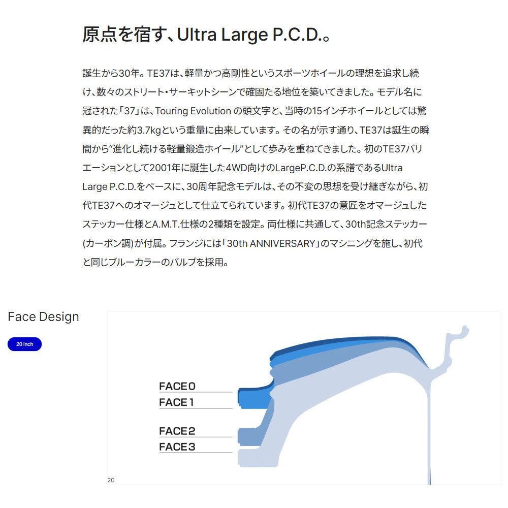 専用　特別価格 RAYS レイズ ボルクレーシング TE37 ultra LARGE P.C.D. 30TH
