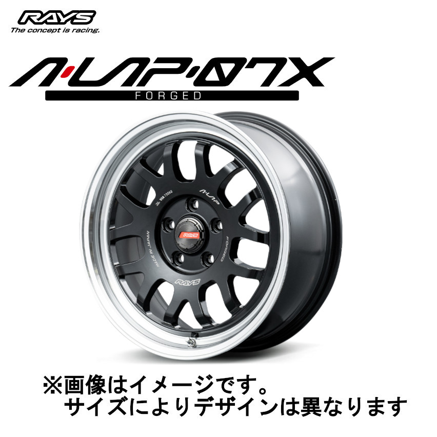 RAYS レイズ A-LAP-07X A-LAP 07X 5/114.3 16x7.0J +32 ブラック/リム 