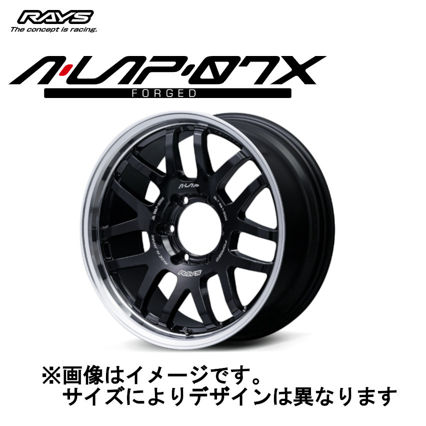 RAYS レイズ A-LAP-07X A-LAP 07X 5/139.7 18x7.0J +8 ブラック