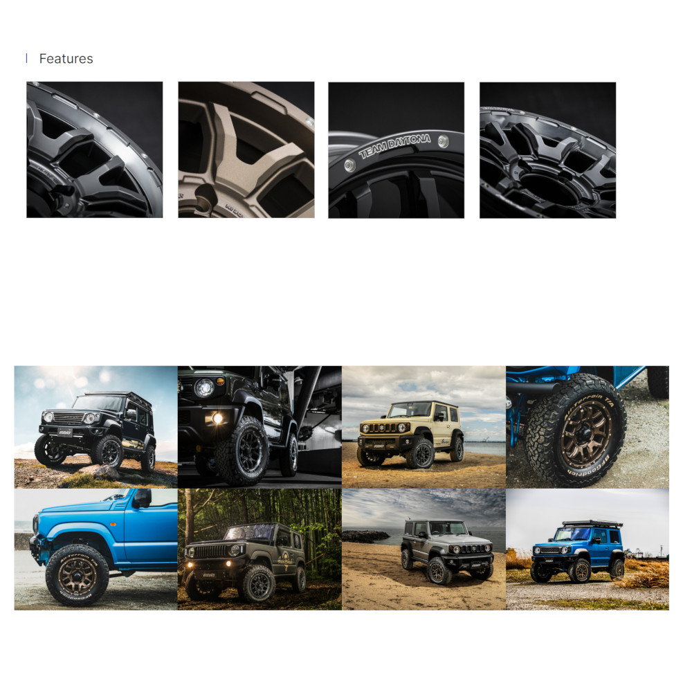 レイズ TEAM DAYTONA デイトナ F6 BOOST for JIMNY/SIERRA/NOMADE 5/139.7 16x6.0J -5 ダークブロンズ (Z5) 38066606515Z5 関連画像2