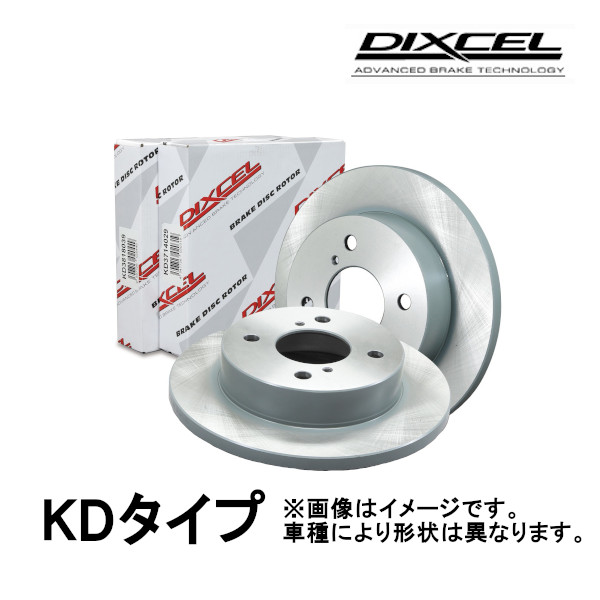 DIXCEL KD type ブレーキローター フロント MRワゴン TURBO FF/Solid DISC MF33S 11/1〜 KD3714027S｜moh2