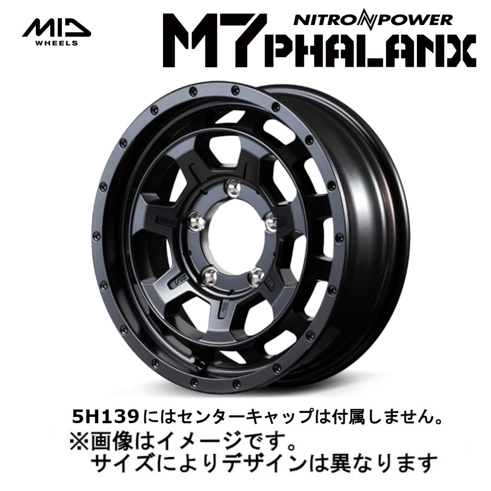 MID NITRO POWER ナイトロパワー M7 Phalanx  ファランクス 5H139.7 16x5.5J +20 バレルブラック