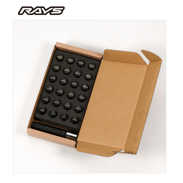 RAYS レイズ ナット＆ロックセット ロックナットブラック M12xP1.5