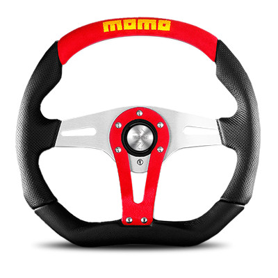 momo TREK 350mm レッド　ステアリング MOMO（モモ） 【正規品】モモ ステアリング TREK トレック レッド