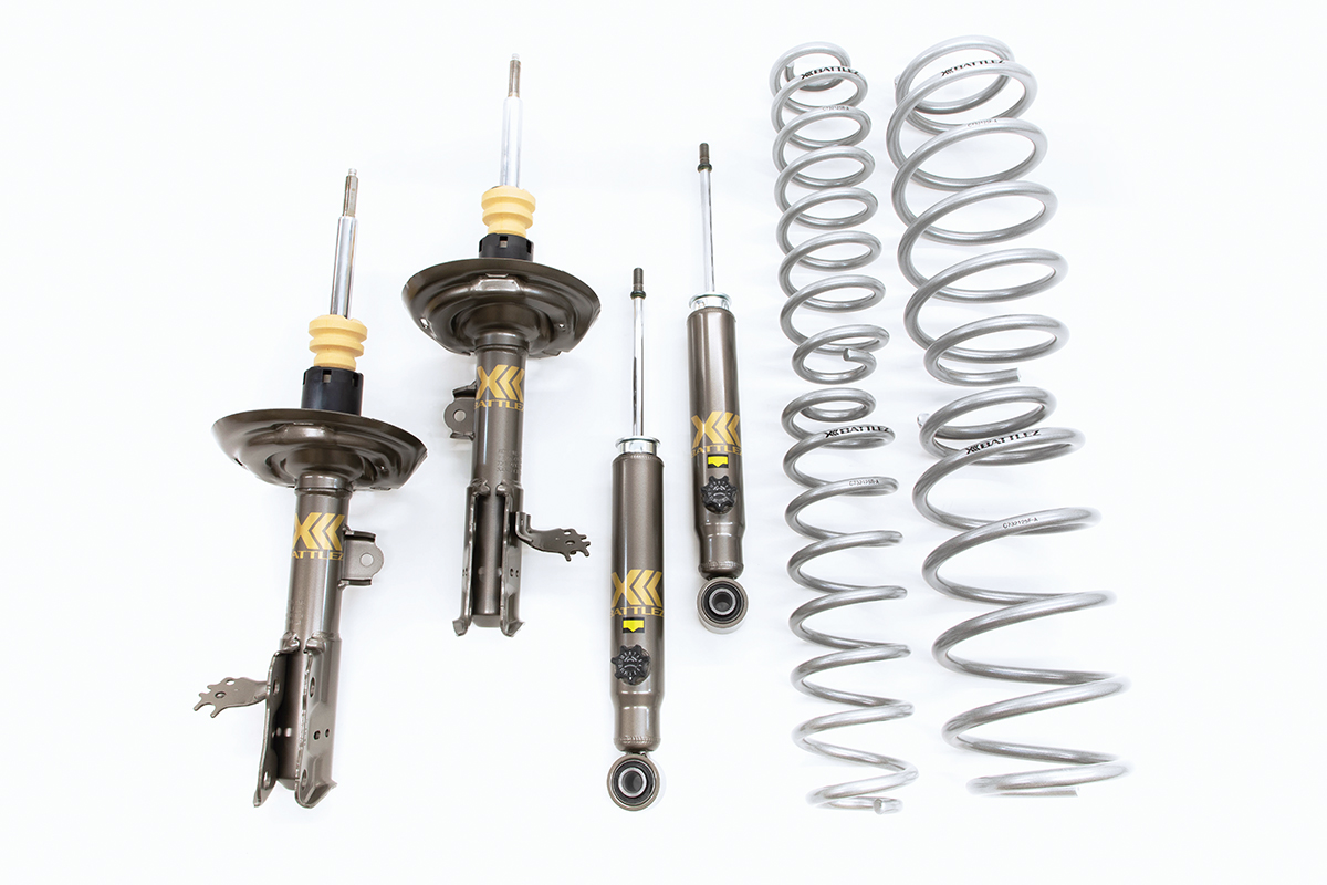RAV4 50系 BATTLEZ リフトアップスプリング Ti-W 4本セット JAOS（ジャオス） JAOS BATTLEZ リフトアップセット VFA ガソリン車