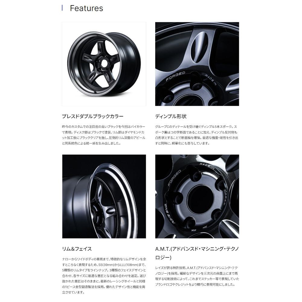 RAYS レイズ ボルクレーシング 21C SPEC-PW (4本セット) 5/114.3