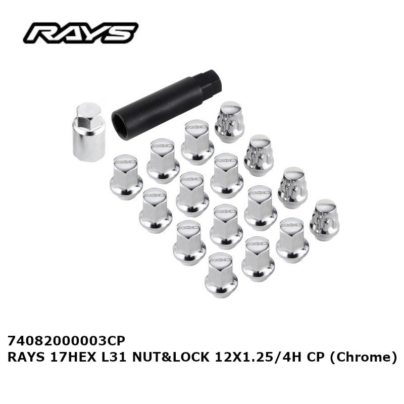 RAYS レイズ ナット＆ロックセット ロックナット クローム メッキ