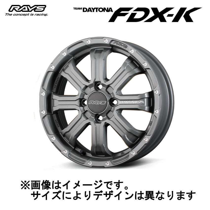 レイズ RAYS TEAM デイトナ FDX-K COLLECTION アースカラー (4本セット) 4/100 15x5.0J +48 セミグロスアームズグレー GOL 38295504892GOL