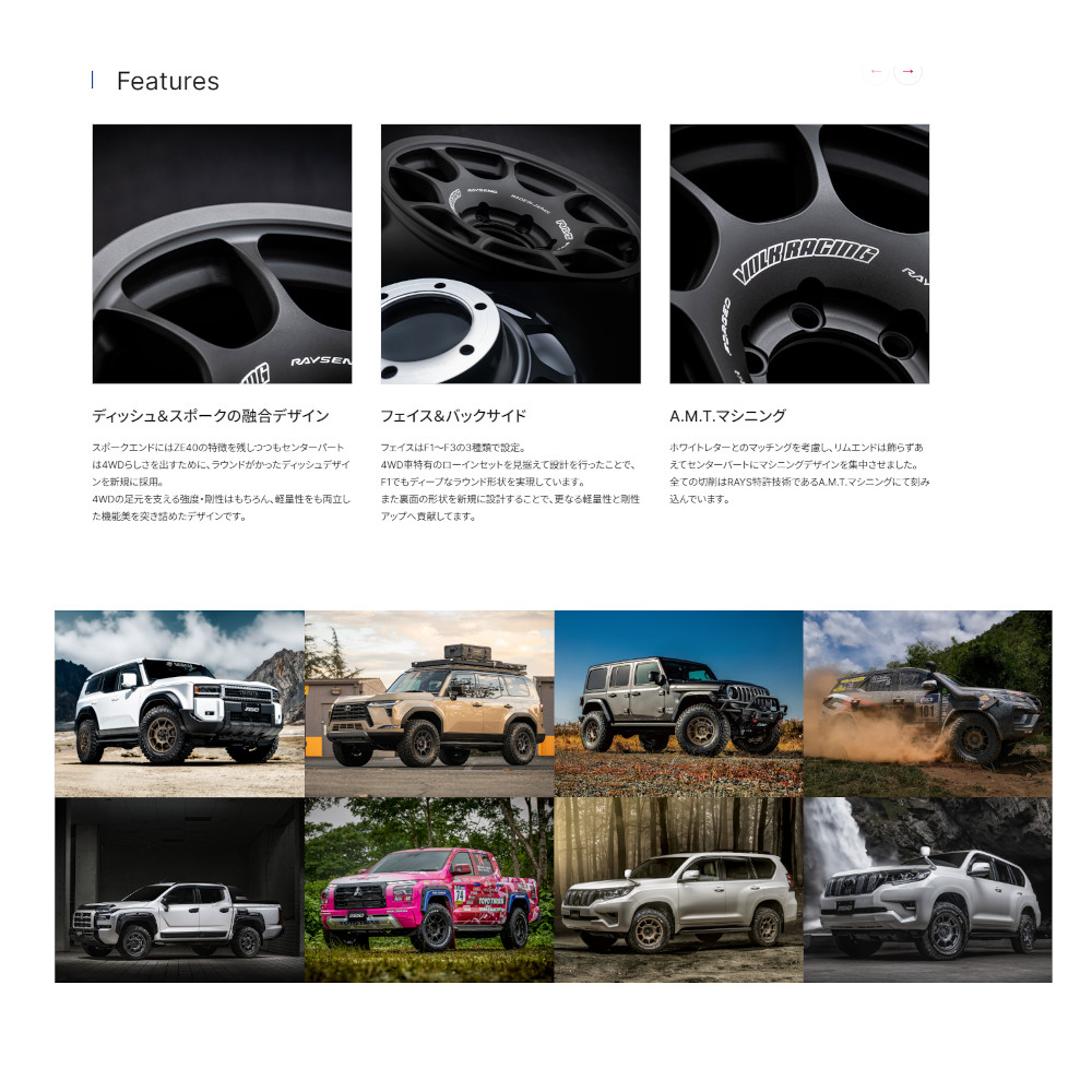 RAYS レイズ ボルクレーシング ZE40X 6/139.7 18x9.0J +50 ブラスト
