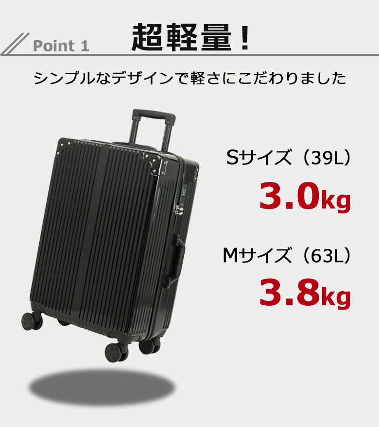 スーツケース キャリーケース M Mサイズ 修...の詳細画像5