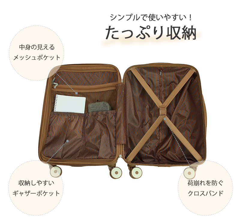 MOIERG スーツケース キャリーケース S Sサイズ 40L 44L 軽量