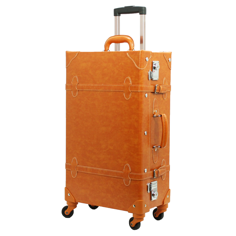 キャリーケース Mサイズ キャリーバッグ スーツケース 日本企業企画 おしゃれかわいいレトロ トランク アンティーク クラッシック 女子 修学旅行