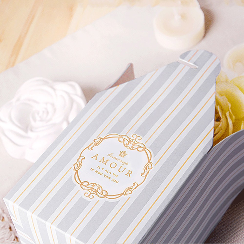 ラッピングなど　16セット＋バラ ラッピングラッピング お菓子 手のひら 組立 フレンチ パリ ストライプ