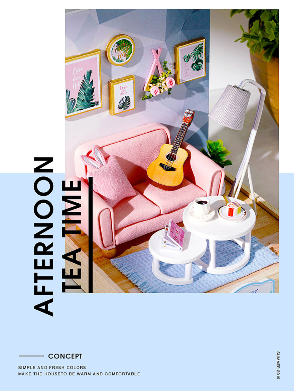 ドールハウス ミニチュア 手作りキット バニーハウスコレクション 1/32