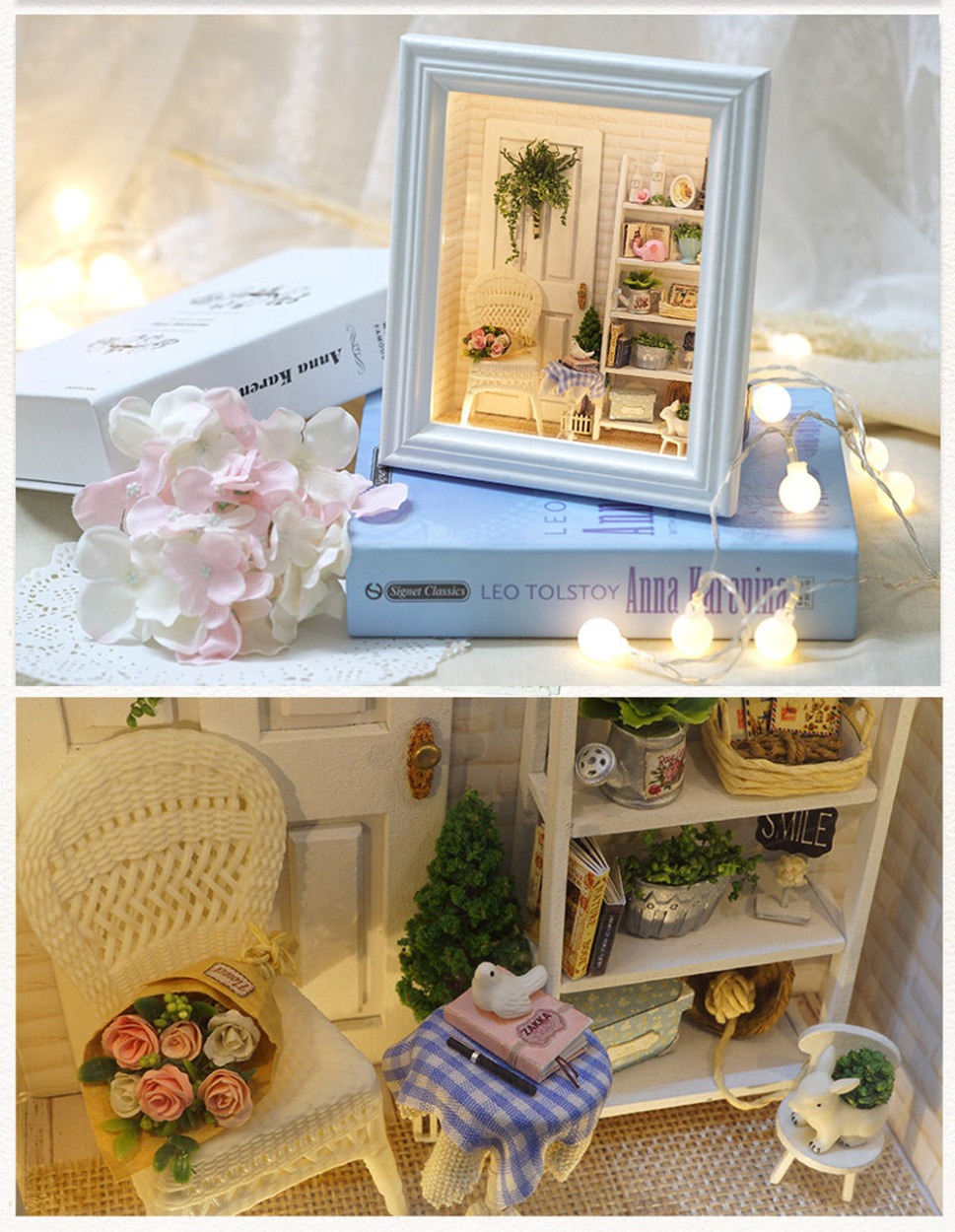 日本語説明書 ドールハウス ミニチュア 手作りキット セット