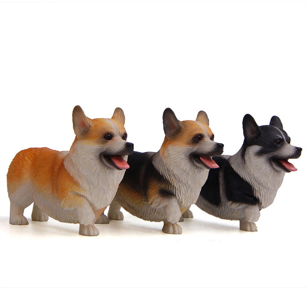 木彫りのコーギー散歩シリーズ（ご予約済） Amazon.co.jp: 彫刻シミュレーション犬ソリッドペットドッグ