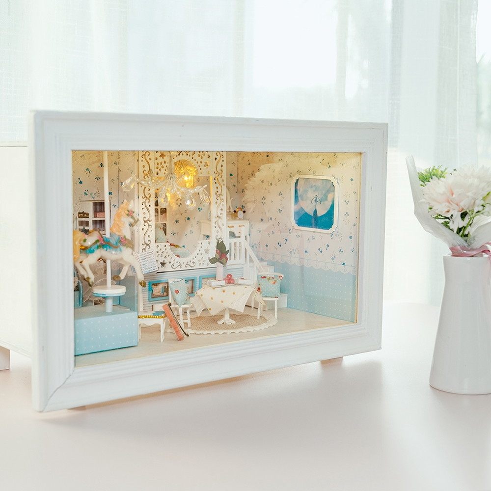 1/24 ドールハウス ミニチュア DIY 手作りキット セットテディベアの