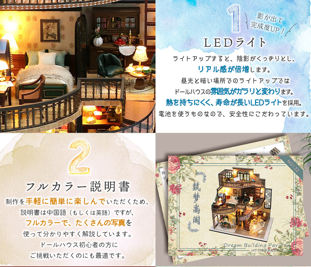 1/24 ドールハウス ミニチュア DIY 手作りキット 子ぐまが暮らす 1/24 ドールハウス ミニチュア DIY 手作りキット 子ぐまが暮らす