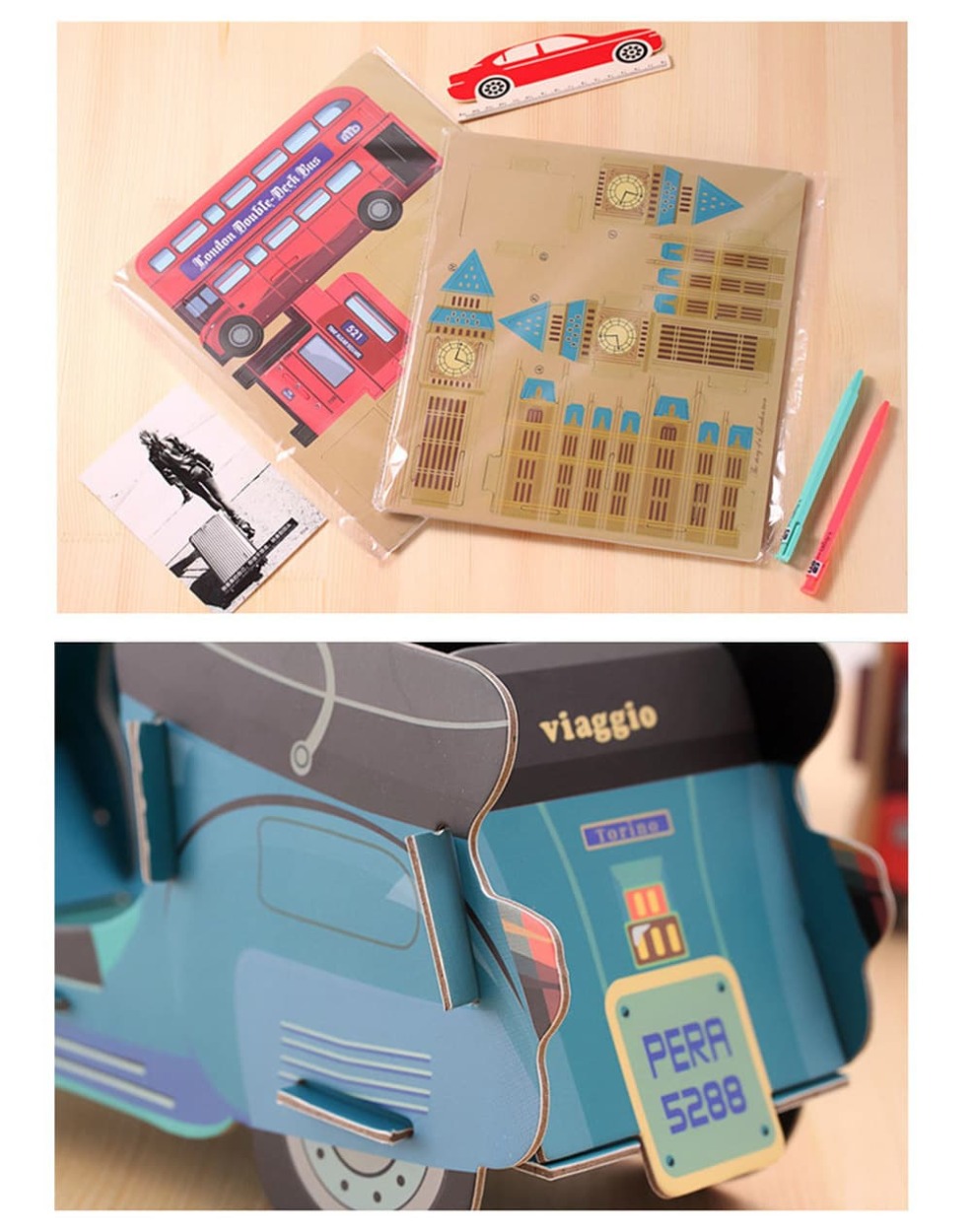 ペンスタンド(ペン立て) デスク オーガナイザー 組立式 DIY