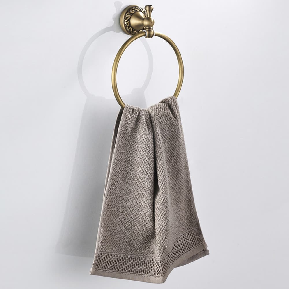 タオルハンガー ラック タオルバー タオル掛けタオルリング 真鍮