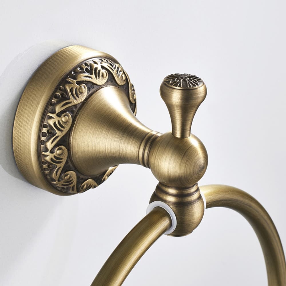 タオルハンガー ラック タオルバー タオル掛けタオルリング 真鍮