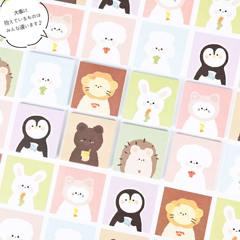 メモ帳 メモ ノート便箋 プレゼント アニマル 8種 400枚セット