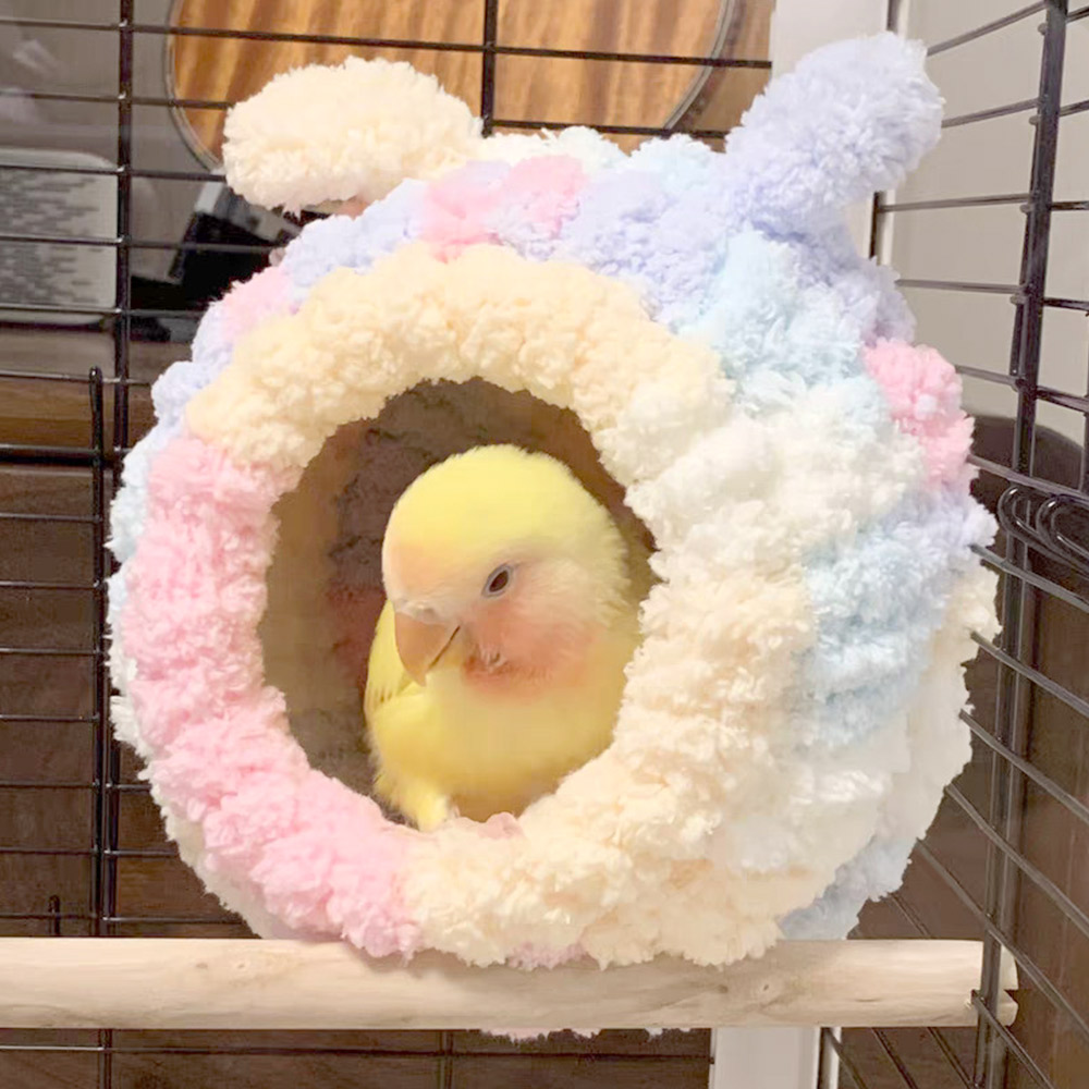 小梅 ☆ ハムちぐら 鳥 小鳥 耳付 アニマル ちぐら ゴールデン ハムスター キンクマ