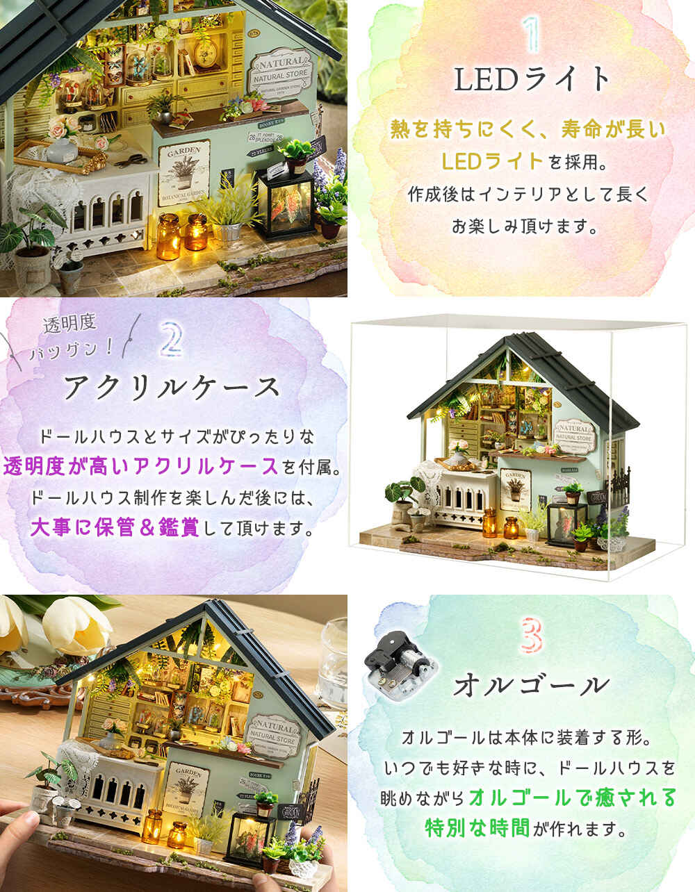 ドールハウス ミニチュア 手作りキット セット1/24 スケール