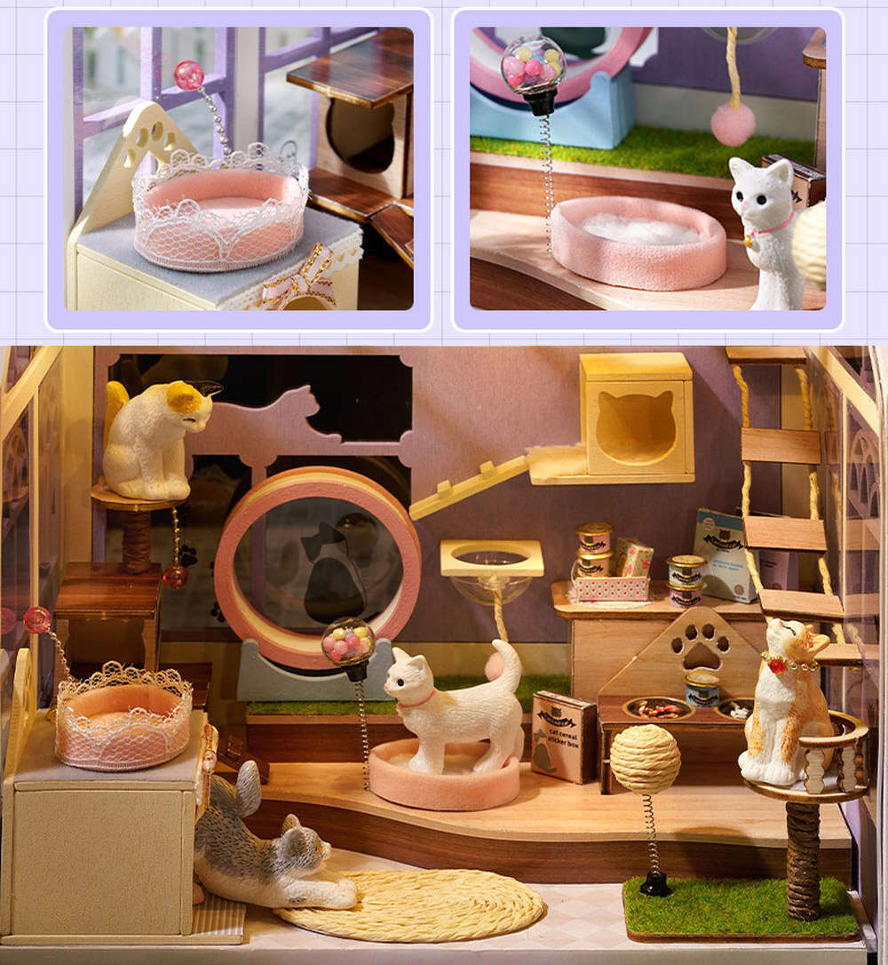 ドールハウス ミニチュア 手作りキット セットペットショップ 1/24