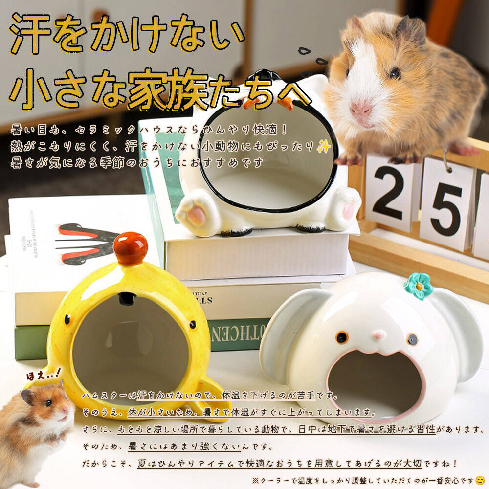 ゴールデン ハムスター キンクマ 鳥 インコ リス ペット 小動物 陶器