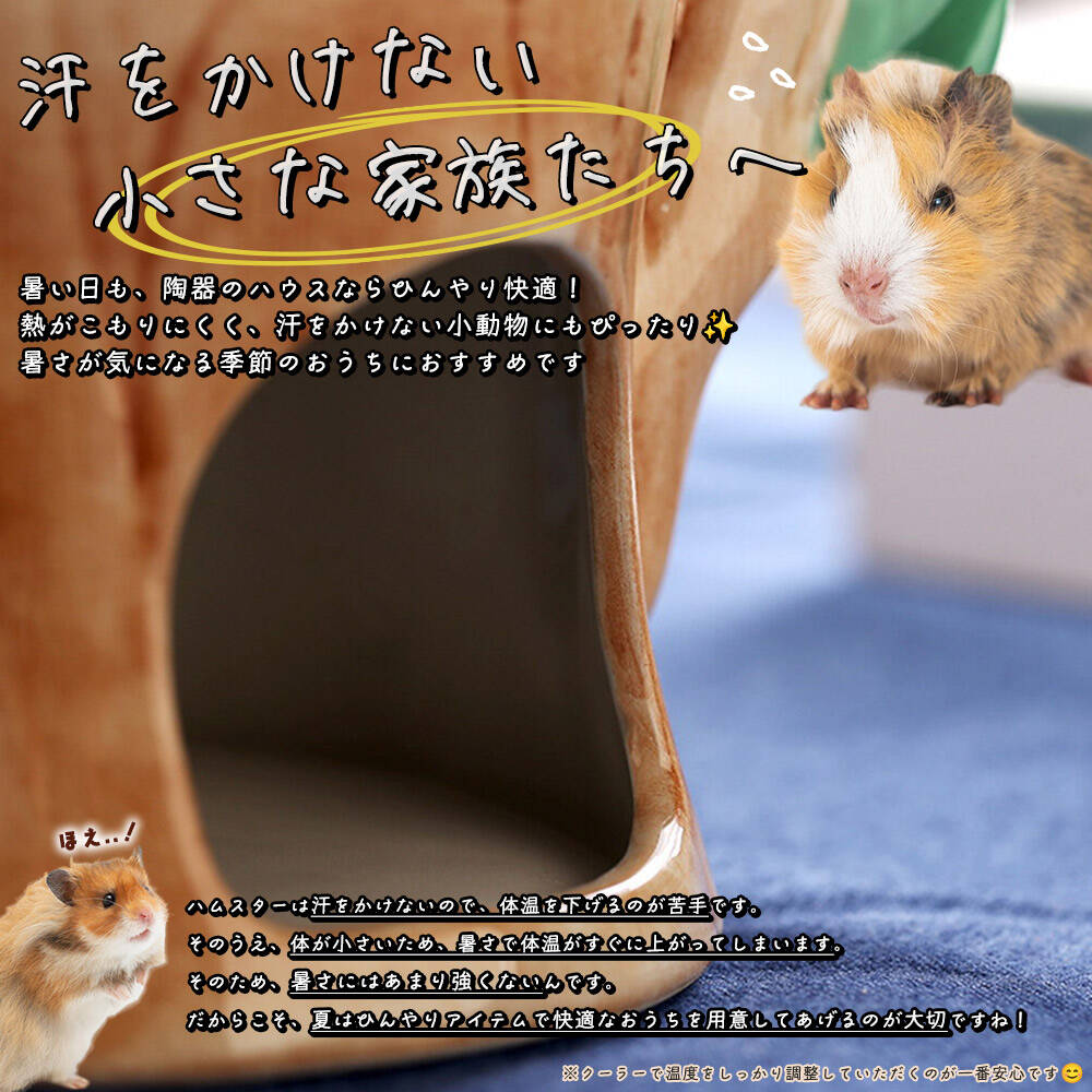 ゴールデン ハムスター キンクマ 鳥 インコ リス ペット 小動物 陶器