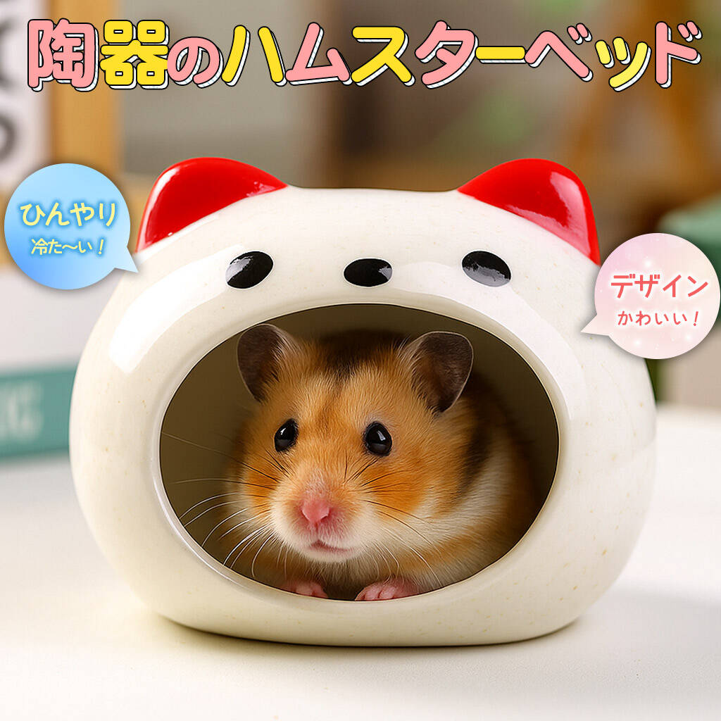 ゴールデン ハムスター キンクマ 鳥 インコ リス ペット 小動物 陶器