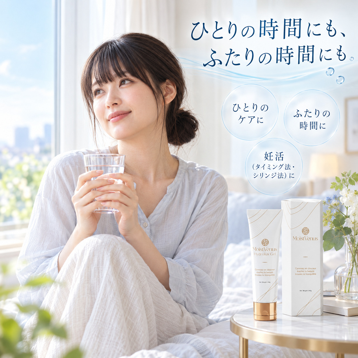 皮膚科医監修 Hydrolux Gel 挿入潤滑ゼリー 140g ヒアルロン酸 美容