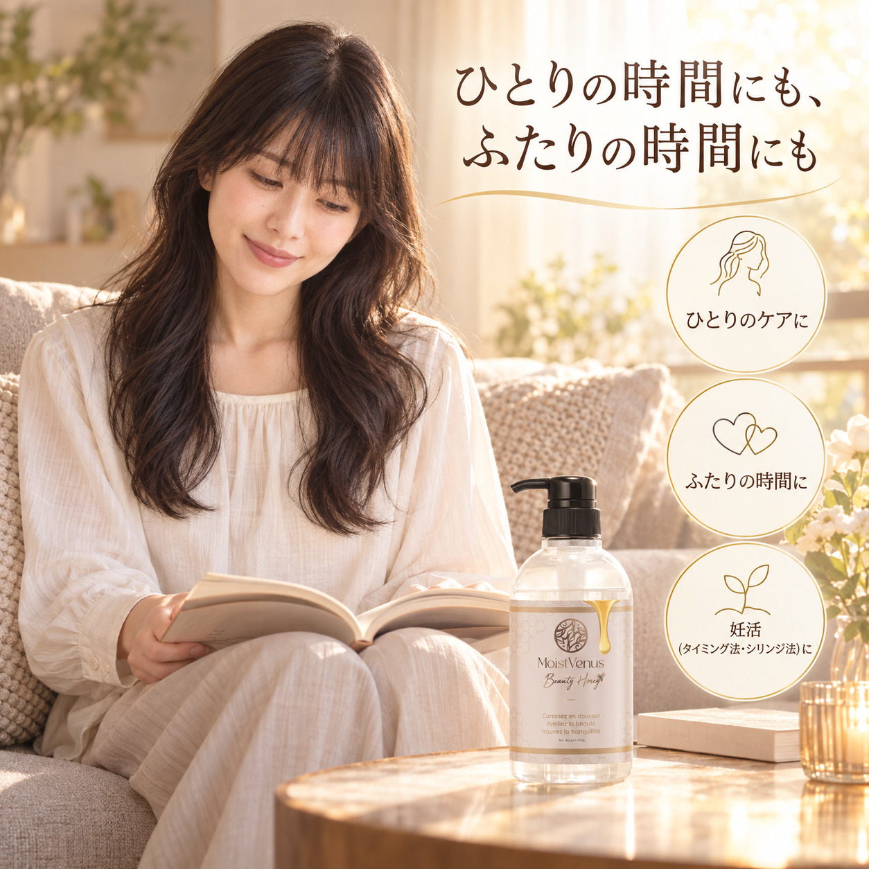 皮膚科医監修 Beauty Honey 挿入潤滑ゼリー 450g ハチミツ 美容成分