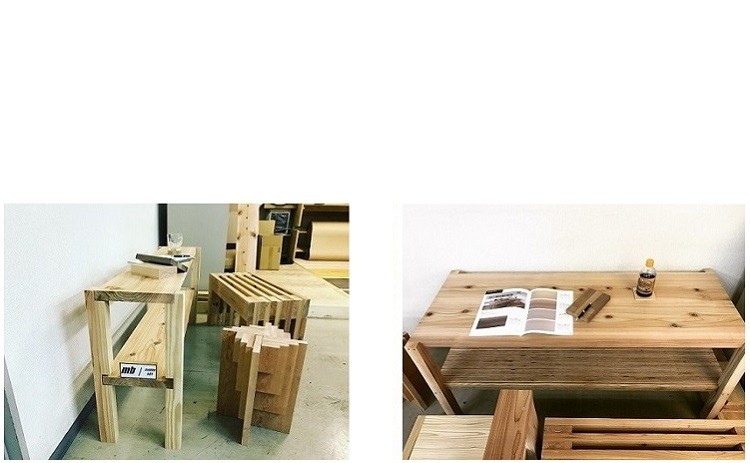杉　足場板　未乾燥粗挽き材　節あり　杉板　棚板　新品足場　DIY　店舗　床板　4枚入　2000×35×240 - 5