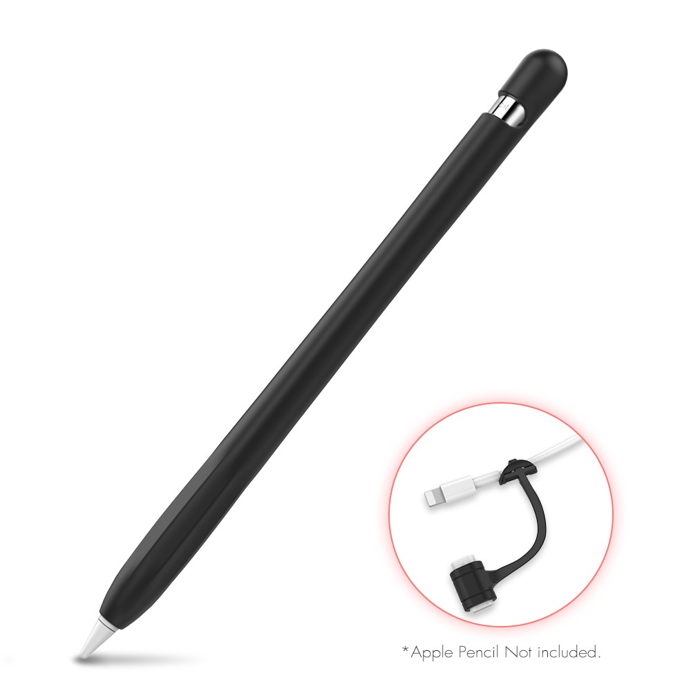 Apple Pencil 第1世代 ケース カバー 一体型 高品質シリコン キャップ 紛失防止 転がり防止 グリップ 滑り止め かわいい おしゃれ ipad ペンシルケース AHAStyle｜mokku-shop｜05