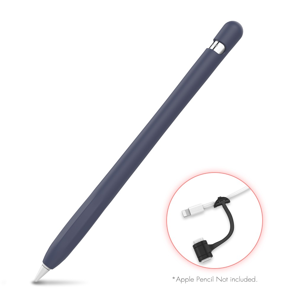 Apple Pencil 第1世代 ケース カバー 一体型 高品質シリコン キャップ 紛失防止 転がり防止 グリップ 滑り止め かわいい おしゃれ  ipad ペンシルケース AHAStyle
