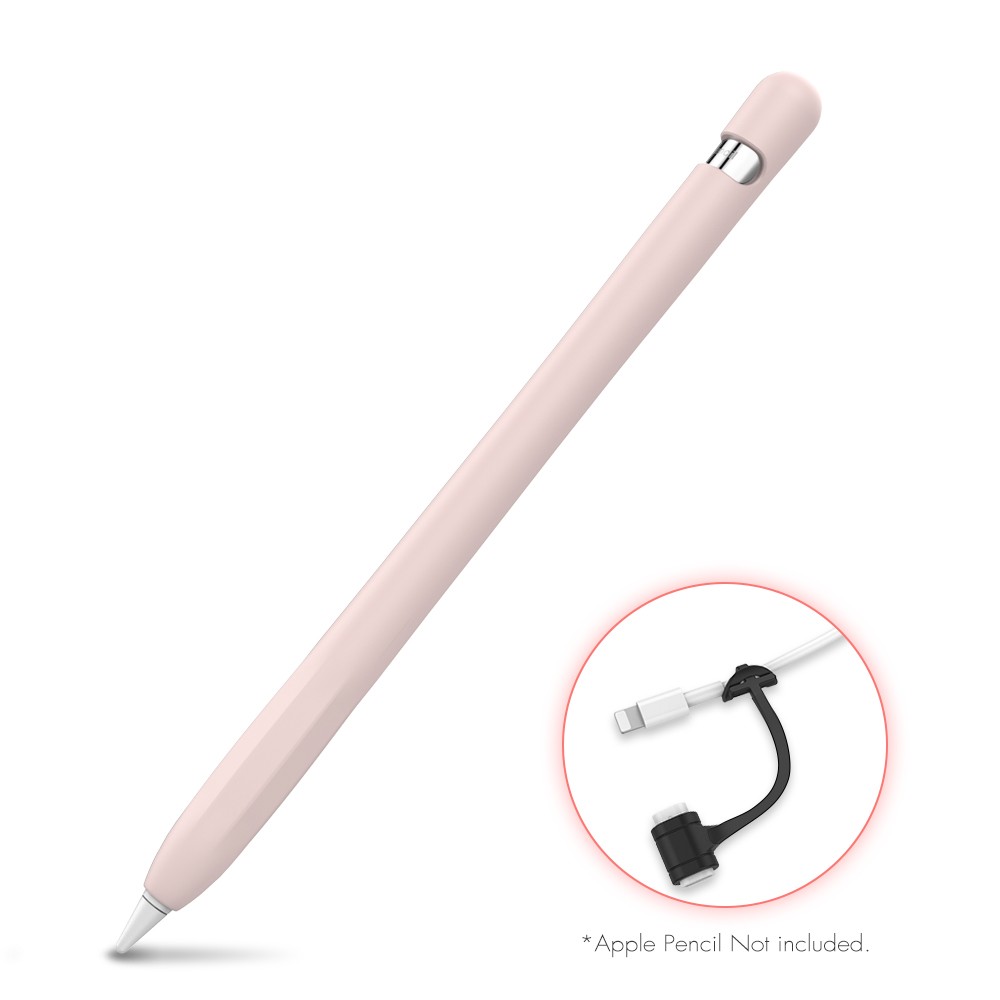 Apple Pencil 第1世代 ケース カバー 一体型 高品質シリコン キャップ 紛失防止 転がり防止 グリップ 滑り止め かわいい おしゃれ ipad ペンシルケース AHAStyle｜mokku-shop｜04