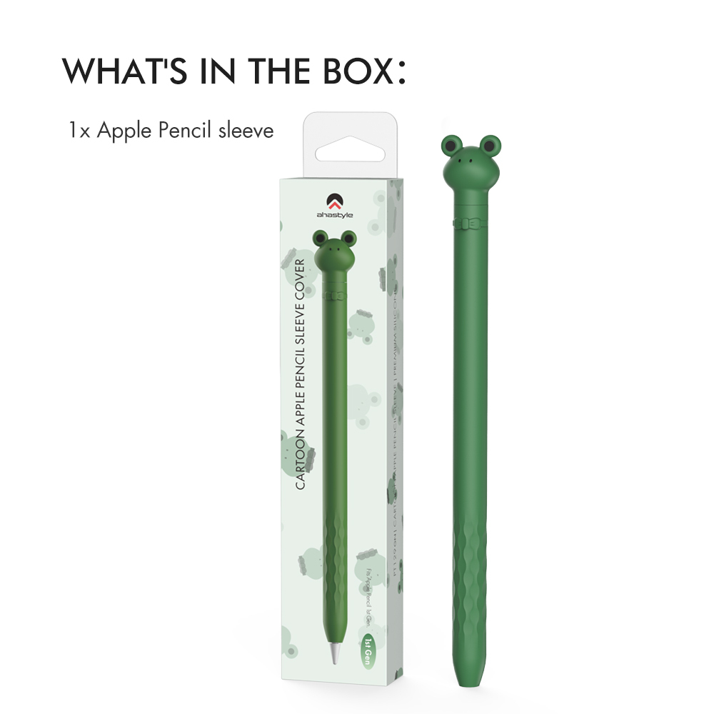 Apple Pencil 第1世代 カバー ケース アップルペンシル かわいい シリコン キャップ 紛失 転がり防止 ipad ペンシルケース 滑り止め キャラクター AHAStyle｜mokku-shop｜04