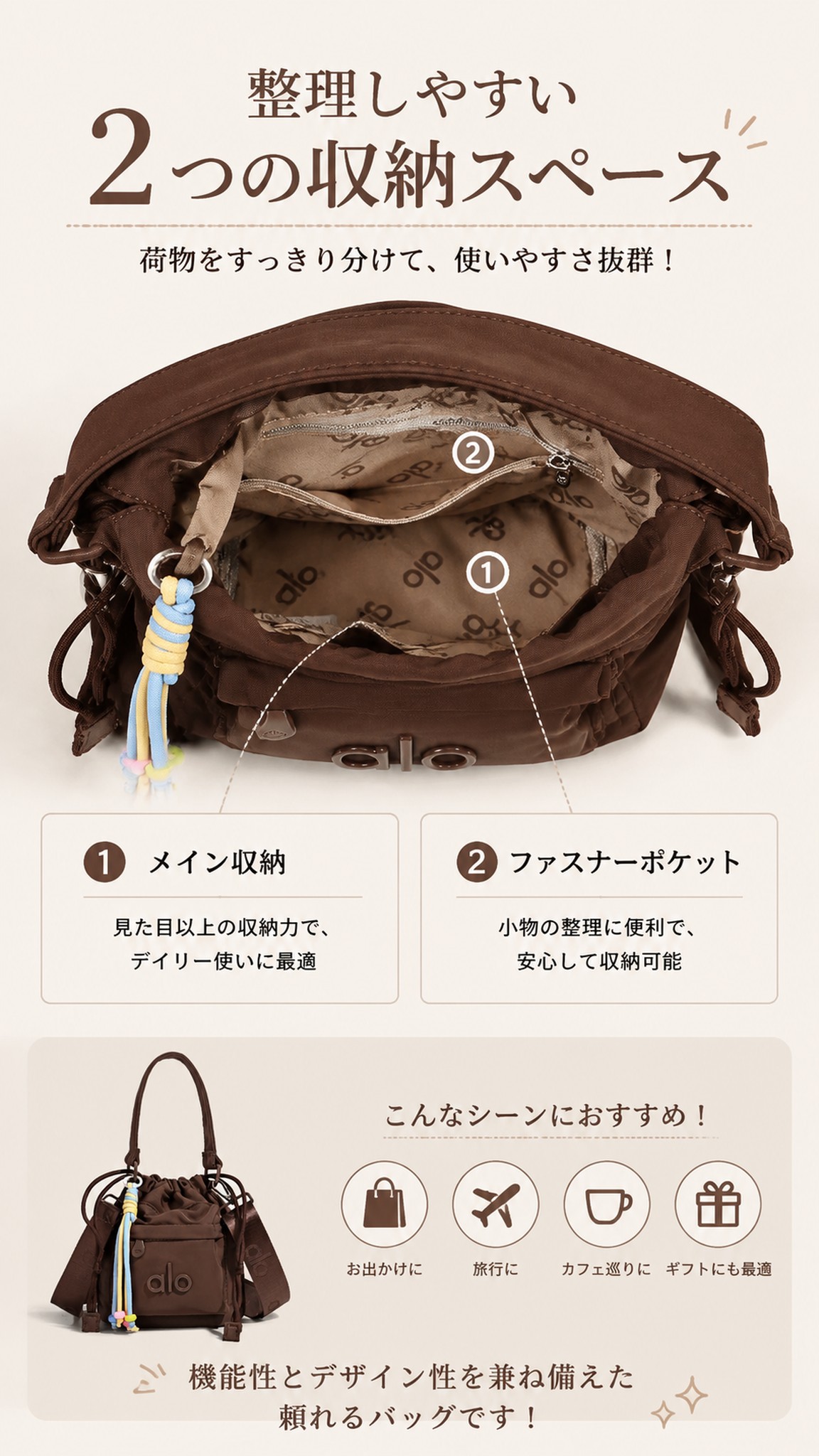 alo Yoga ショルダーバッグ レディース...の詳細画像4