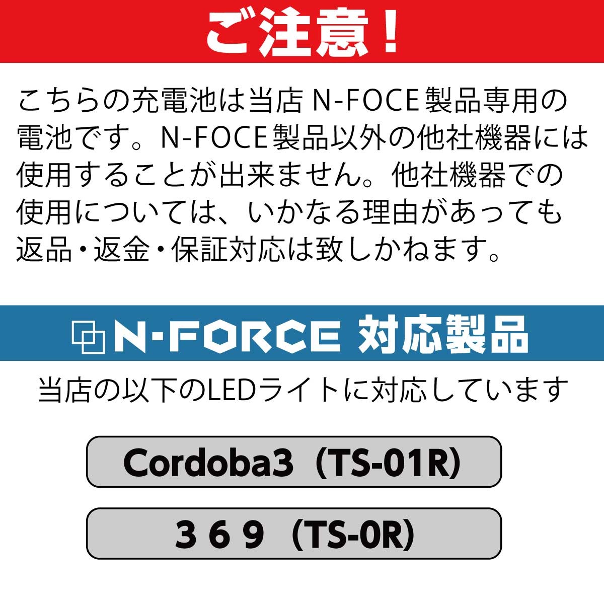 予備電池 N-FORCE専用 21700 リチウムイオン充電池×1本 【適合機種:TS-03R、Cordoba3】 関連画像4