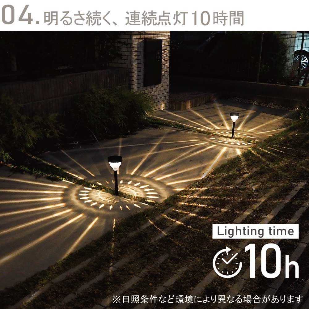 ガーデンライト ソーラーライト 屋外 防水 庭 LED おしゃれ センサーライトライトアップ [ENTLIGHT] J3｜moko2｜11
