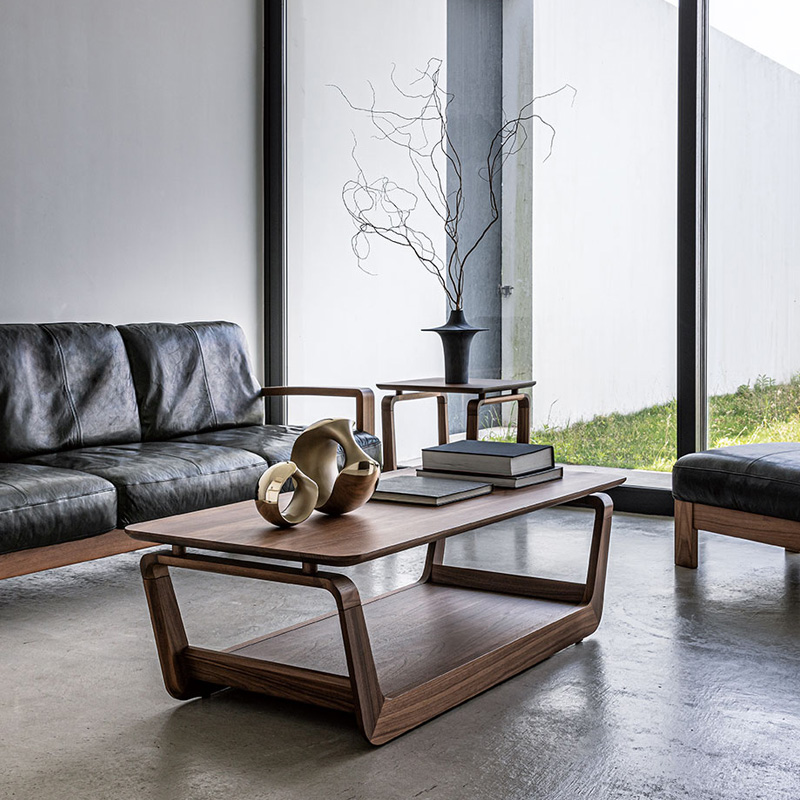 FUJI FURNITURE デザイン木製曲がり木センターテーブル