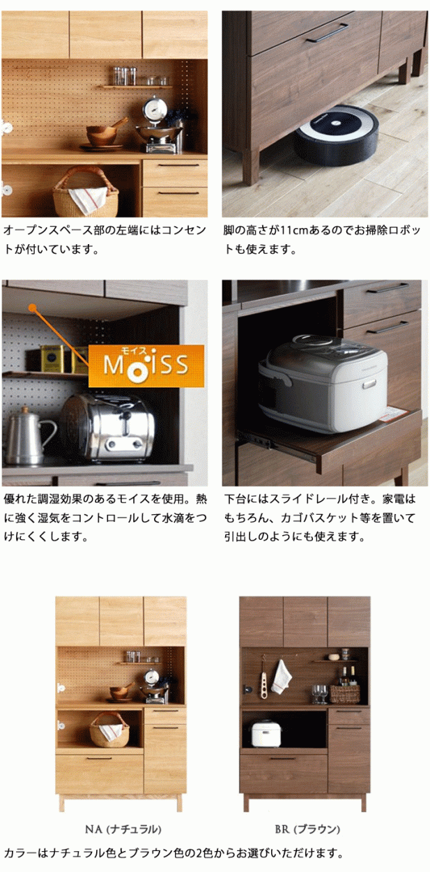①  カップボード右上 Amazon｜IBUYKE ゴミ箱上ラック レンジ台 キッチンラックゴミ箱