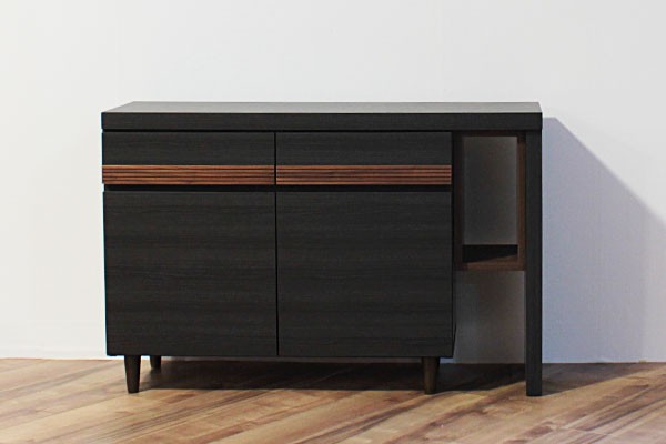 キャビネット リビングボード デスクキャビ ジェイク 110 伸縮テーブル 収納棚 チェスト デスク 机 テーブル 食器棚 日本製