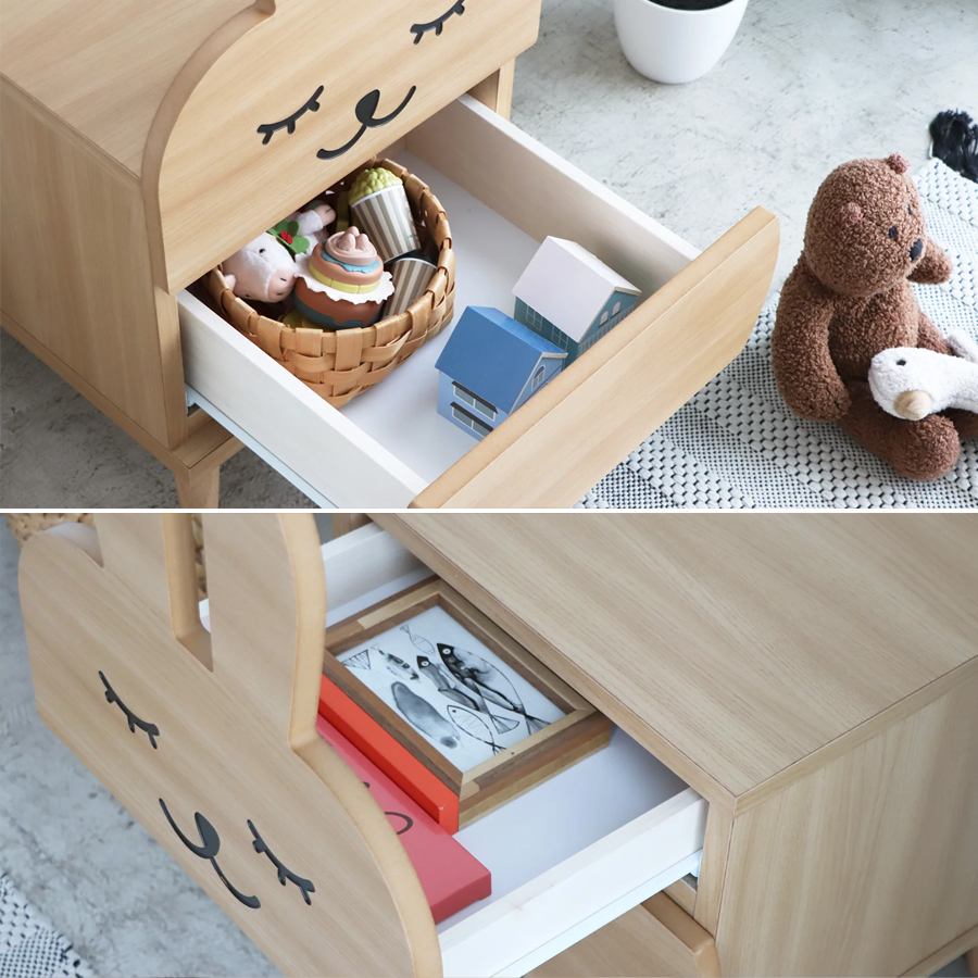 TRM かぐっこどうぶつ チェスト ナイトテーブル 動物型 子供部屋