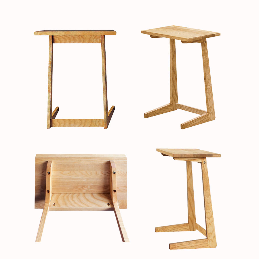 サイドテーブル テーブル リビングテーブル タモ無垢 組立品 北欧風 モンド MONDO 45 SIDETABLE 