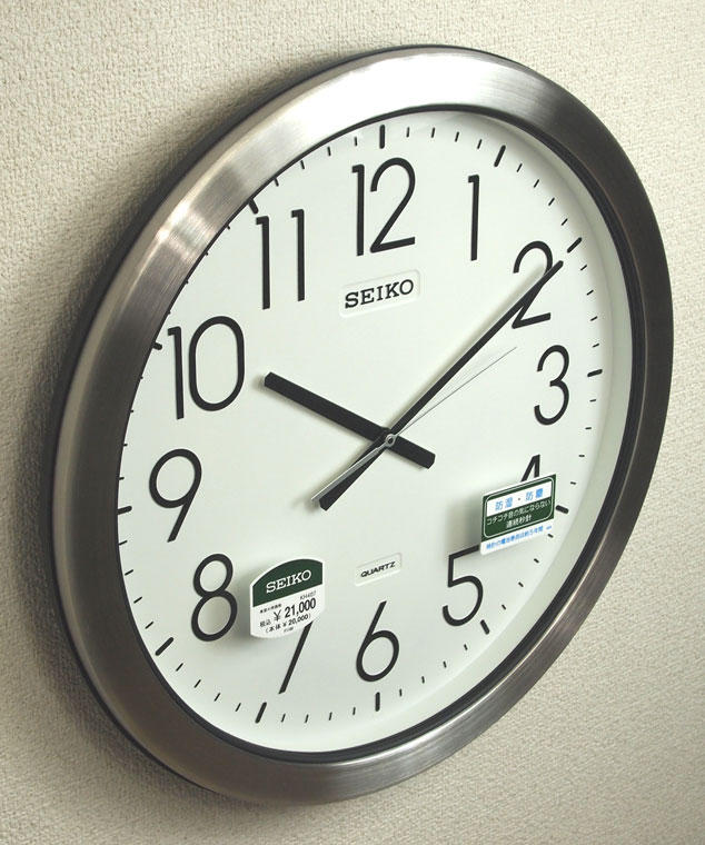 セイコー 防湿防塵型 掛け時計 オフィス 超大型 直径44cm 5年電池