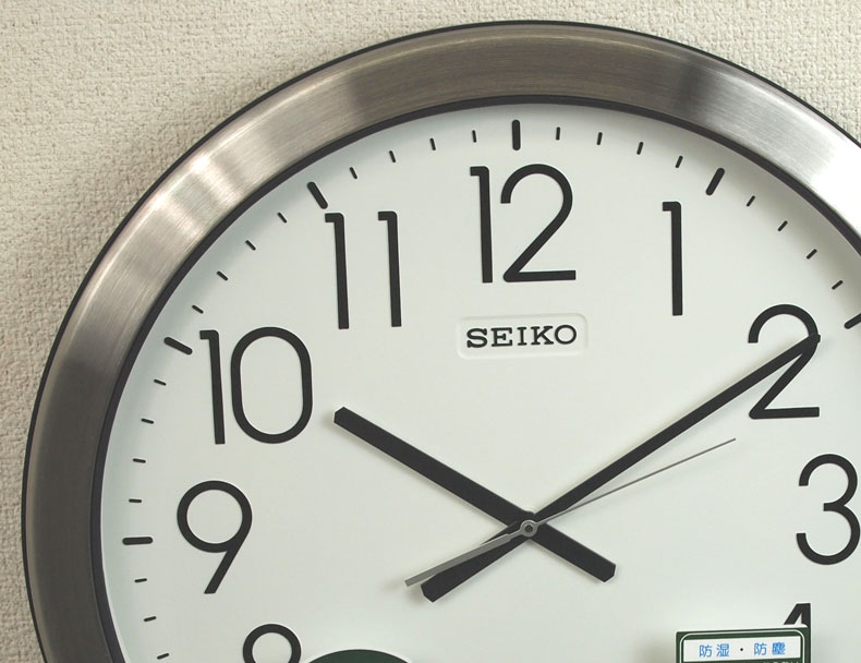 セイコー 防湿防塵型 掛け時計 オフィス 超大型 直径44cm 5年電池